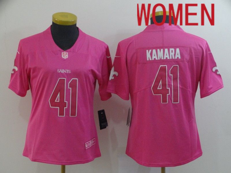 Women New Orleans Saints #41 Kamara Pink Nike Vapor Untouchable Limited NFL Jersey
